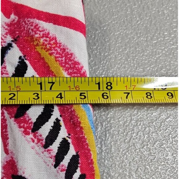 J. Crew Womens S One Shoulder Linen Blend‎ Leaf Print Sheath Dress - Picture 8 of 14